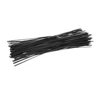SILENRADAWN 500 Piezas Bridas de Alambre Galvanizado de 15cm para Atado de Cables Reutilizables Alambre de Hierro para Organizar Cables en Jardinería y Uso Móvil
