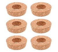 SILENRADAWN 6 Tapones de Corcho Cónicos Material Natural, Optimización de Espacio y Fácil Gestión de Agua para Jarrones de Vidrio y Terrarios de Plantas Adecuado para Jardines Pequeños