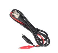 SILENRADAWN Cable de Prueba Bnc a Pinza de Cocodrilo 1 Metro de Cobre Resistencia de 50 Ohm y Conector Estándar para Mediciones Eléctricas para Osciloscopio