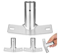 SILENRADAWN Conector de Mango de Escoba de Hierro 3 Piezas Punta de Rosca Metálica y Soporte para Mango para Herramientas de Limpieza Doméstica