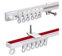 Silent - Varilla de aluminio de 70600 cm, guía ultrafina para dormitorio, oficina, pabellón, separador de ambientes (color: tamaño: 500 cm)