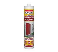 Soudal Silicona de construcción neutra blanca 290 ml (115786) – Caja 12 unidades