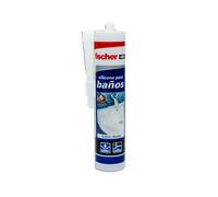 SILICONA SANITARIOS BLANCA 300ml 20818 FISCHER