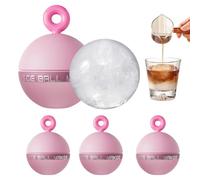 Silicone Ice Ball Mold 4 Piece 6.5cm Reusable Non Stick Easy Release