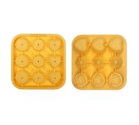 Silicone Ice Mold | 9-Cavity Rose Heart Diamond Tray with Lid