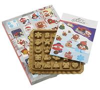 Silikomart | CA01 Kit Creative Xmas Countdown, Composición del Kit 1 Molde de Silicona, 1 Caja de Regalo, Winter Holiday Inspiration, 28 x 28 mm, h 13 mm, Volumen 140 ml, Made in Italy