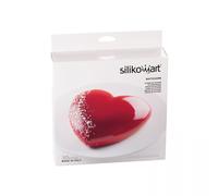 Silikomart - Molde de silicona para tartas Corazón 3D, Antiadherente, Pack de 1, 1500 ml