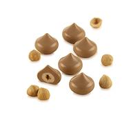 silikomart | Molde de silicona para bombones KISS, antiadherente, 15 bombones, Pack de 1 Molde para dulces, Easy Choc, Ø 28,3 mm, h 23,7 mm, Volumen 127,5 ml, Made in Italy