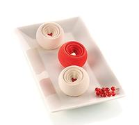 silikomart | Molde de silicona para Monoporciones COCCOLA, antiadherente, 6 Monoporciones, Pack de 1 Molde para tartas, Diseño 3D, Ø 75 h 35 mm, Volumen 780 ml, Made in Italy