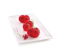 Silikomart | Molde de Silicona para Porciones Individuales CEREZA ROJA, Antiadherente, 75 x 50 h 45 mm Volumen 6 x 105 ml Tot. 630 ml