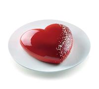 silikomart | Molde de Silicona para Tartas Corazón, Antiadherente, Pack de 1 Molde para Tartas, Diseño 3D, 205 x 198 h 63 mm, Volumen 1500 ml, Made in Italy