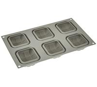 Silikomart Molde de silicona para tartas MINI ELEGANZA antiadherente Paquete de 1 70×70×30 mm 600 ml