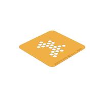 silikomart Moldes de silicona para tartas y plantillas de miel - Juego de 2 moldes de silicona 100 x 77 x 1 mm - Accesorios profesionales para Navidad y pastelería - Moldes de una porción para
