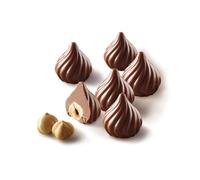 silikomart | SCG47 Molde de Silicona para Bombones CHOCO FLAME, Antiadherente, 15 Bombones, Pack de 1 Molde para Caramelos, Easy Choc 3D, Ø 27 h 28 mm, Made in Italy