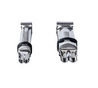 Silikomart | Set 2 Pinzas Wonder Crimper para Decoraciones de Tartas, Diseño Irregular de Curvas Cerradas, Material Acero Inoxidable, Medidas 17 mm - 12 mm, Made in Italy