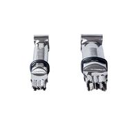 Silikomart | Set 2 Pinzas Wonder Crimper para Decoraciones de Tartas, Diseño Irregular Mariposa, Material Acero Inoxidable, Medidas 17 mm - 12 mm, Made in Italy