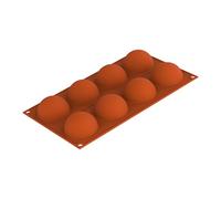 silikomart | SF003 Molde de Silicona para Monoporciones SEMISFERA, Antiadherente, 6 cavidades, Pack de 1 Molde para tartas, Ø 60 h 30 mm, Made in Italy