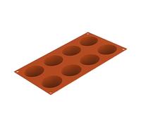 silikomart | SF003 Molde de Silicona para Monoporciones SEMISFERA, Antiadherente, 6 cavidades, Pack de 1 Molde para Tartas, Ø 60 h 30 mm, Made in Italy