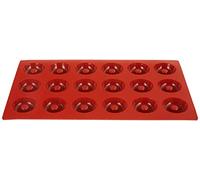 silikomart | SF010 Molde de Silicona para Monoporciones SAVARIN, Antiadherente, 18 cavidades, Pack de 1 Molde para tartas, Ø 41 h 12 mm, Made in Italy