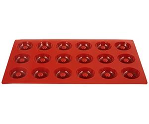 silikomart | SF010 Molde de Silicona para Monoporciones SAVARIN, Antiadherente, 18 cavidades, Pack de 1 Molde para tartas, Ø 41 h 12 mm, Made in Italy