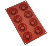 Silikomart SF011/C, Molde de Silicona para Tartas, 8 Cavidades, Terracota