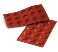 silikomart | SF013 Molde de silicona para TARTELLETTA Monoporciones, antiadherente, 15 cavidades, Pack de 1 Molde para tartas, Ø 45 h 10 mm, Made in Italy