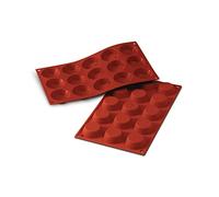 silikomart | SF014 Molde de silicona para TARTELLETTA Monoporciones, antiadherente, 15 cavidades, Pack de 1 Molde para tartas, Ø 50 h 15 mm, Made in Italy