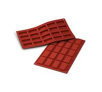 Silikomart SF025 FINANZIERI, Molde de silcona 49 x 26 x 11 mm, Marrón, 30 x 18 cm