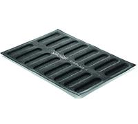 silikomart | SF026 Molde de Silicona Microperforado para Tartas AIRPLUS 11 ÉCLAIR, Antiadherente, 16 éclairs, Pack de 1 Molde para tartas, 300 x 400 mm, Made in Italy