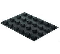 silikomart | SF026 Molde de Silicona Microperforado para Tartas AIRPLUS 15 ROUND, Antiadherente, 24 Monoporciones, Pack de 1 Molde para Tartas y Salados, 300 x 400 mm, Made in Italy