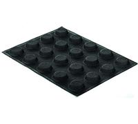 silikomart | SF026 Molde de Silicona Microperforado para Tartas AIRPLUS 16 ROUND, antiadherente, 20 Monoporciones, Pack de 1 Molde para Tartas y Salados, 300 x 400 mm, Made in Italy