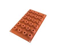 silikomart | SF232 Molde de Silicona para Monoporciones MINI GUGELHOPF, Antiadherente, Pack de 1 Molde para tartas, Ø 35 h 20 mm 24 x 10 ml Tot. 240 ml