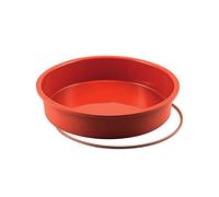 silikomart | SFT118 Molde de silicona para tartas ROTONDO, antiadherente, Pack de 1 Molde para tartas con anillo de seguridad, Ø 180 h 40 mm, Volumen 1 l, Made in Italy