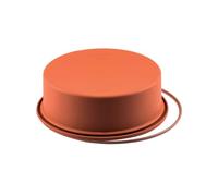 Silikomart | SFT180 Molde de silicona para tartas MOLDE ENROLLADO, antiadherente, Pack de 1 Molde para tartas con anillo de seguridad, Ø 180 h 65 mm, Made in Italy