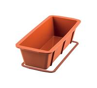 silikomart | SFT326 Molde de silicona para tarta PLUM CAKE, Antiadherente, Pack de 1 Molde para tarta con anillo de seguridad, 240 x 110 mm, h 65 mm, Volumen 1,5 l, Made in Italy