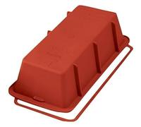 silikomart | SFT330 Molde de silicona para tarta PLUM CAKE, Antiadherente, Pack de 1 Molde para tarta con anillo de seguridad, 260 x 100 mm, h 70 mm, Volumen 1,5 l, Made in Italy