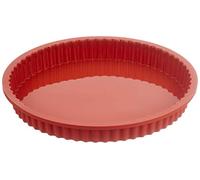 Silikomart | SFT424 Molde de silicona CROSTATA, Antiadherente, Pack de 1 Molde con Anillo de Seguridad, Ø 240 h 30 mm, Volumen 1,25 l, Made in Italy