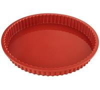 Silikomart | SFT426 Molde de Silicona CROSTATA, Antiadherente, Pack de 1 Molde con Anillo de Seguridad, Ø 260 h 30 mm, Volumen 1,3 l, Made in Italy