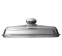 Silit 5328.3061.01 - Tapa de Cristal con pomo metálico para sartenes y Fuentes de Servir (28 cm)