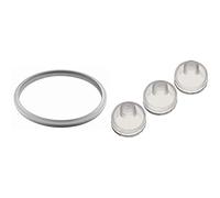 Silit Sicomatic Junta de Goma para Tapa, Gris, Diámetro 22 cm + Sicomatic Juego 3 Juntas indicador cocción, Gris