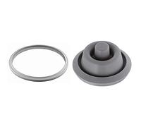 Silit Sicomatic Junta de Goma para Tapa, Gris, Diámetro 22 cm + WMF Pro Junta indicador de cocción, Gris, 2 cm