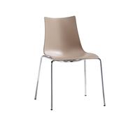 Silla 4 Patas Apilable Sin Brazos Scab Zebra Tecnopolímero 2615 15 Tórtola