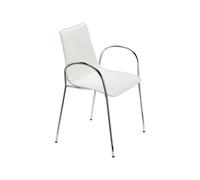 Silla 4 Patas Asiento tapizado Con Brazos Scab Zebra Pop 2645 EP 74 Blanco