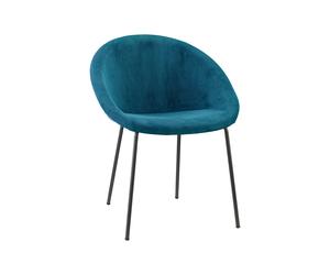 Silla 4 Patas Asiento tapizado Sin Brazos Scab Giulia Pop 2685 VA M2 09 Verde Pavo Real