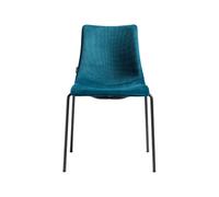Silla 4 Patas Asiento tapizado Sin Brazos Scab Zebra Pop 2640 VA M2 09 Verde Pavo Real