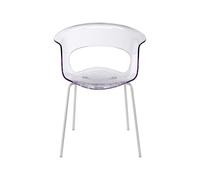 Silla 4 Patas Con Brazos Scab Miss B Antichoque 2690 VB 100 Transparente