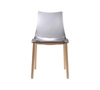 Silla 4 Patas Sin Brazos Scab Natural Zebra Antichoque 2805 FN 183 Transparente ahumado