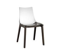 Silla 4 Patas Sin Brazos Scab Natural Zebra Antichoque 2805 FW 100 Transparente
