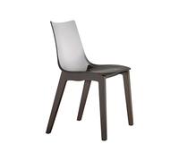 Silla 4 Patas Sin Brazos Scab Natural Zebra Antichoque 2805 FW 183 Transparente ahumado