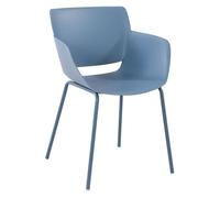 Silla alpena plástico azul 54x58x80 cm